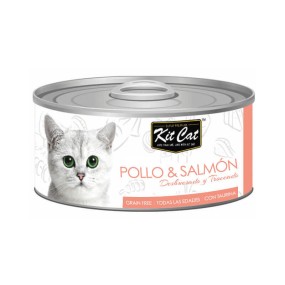 Kit Cat - Lata en Gelatina - Pollo con Salmón