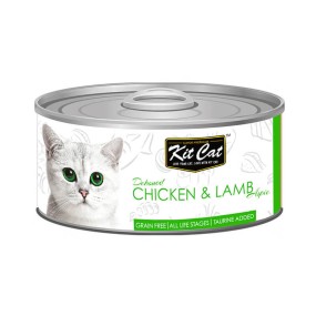 Kit Cat - Lata en Gelatina - Pollo con Cordero