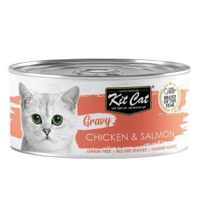 Kit Cat - Lata Gravy - Pollo y Salmón