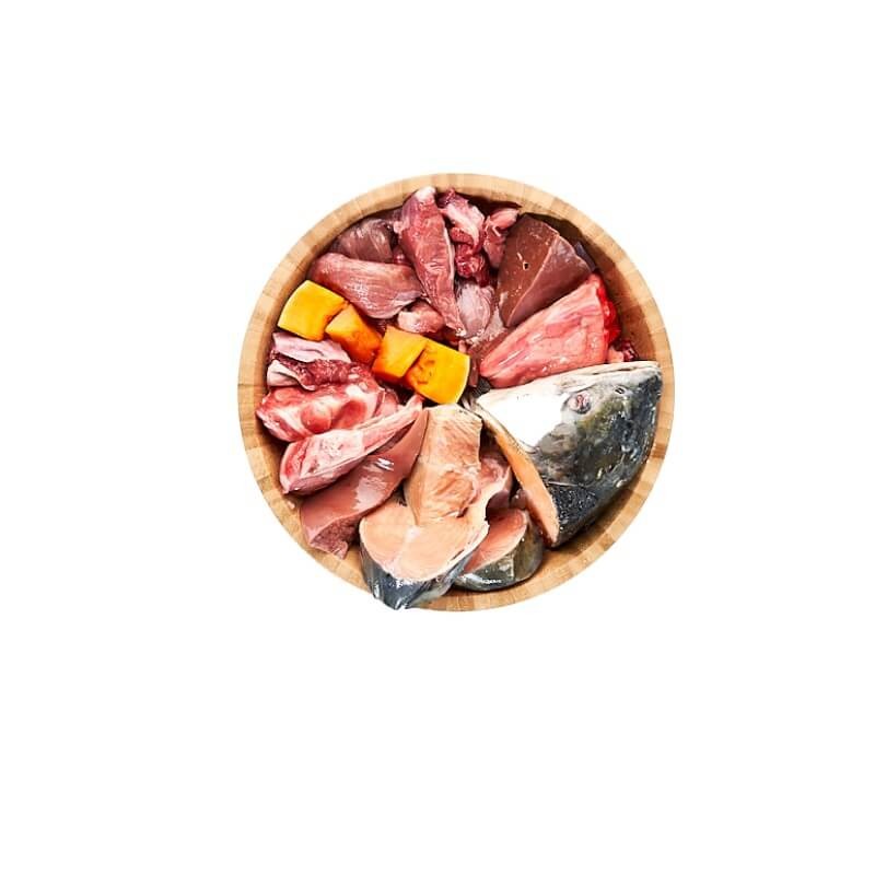 Squeaky foods - Menú Salmón, Ternera, Cordero y Frutas (Marinero)