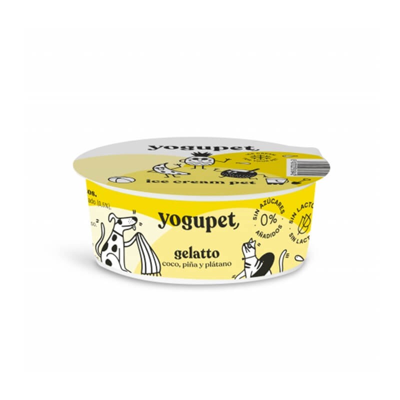YOGUPET - Helado coco, piña y platano
