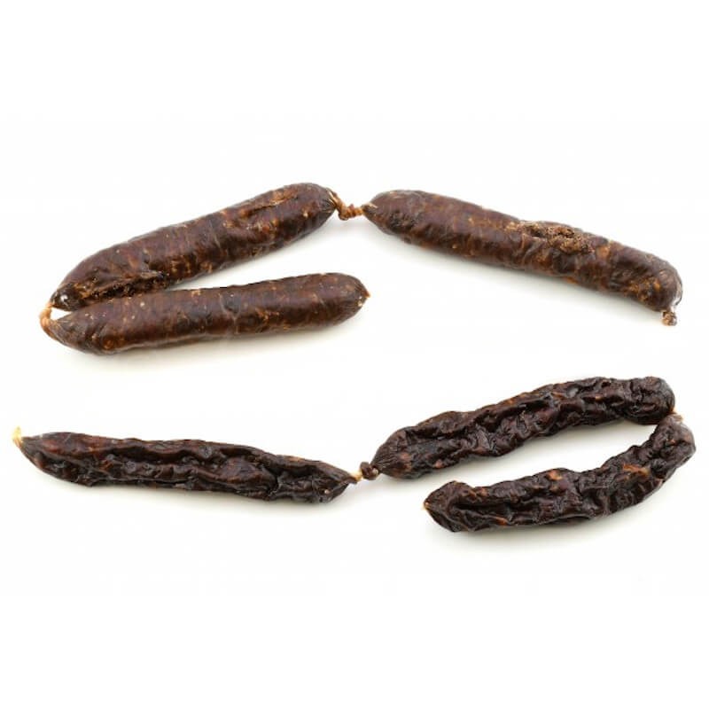 Salchichas de ternera con cáscara de psyllium