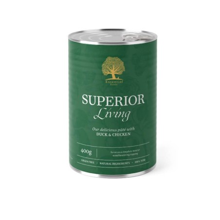 Essential Foods - Lata SUPERIOR LIVING - Pato y Pollo