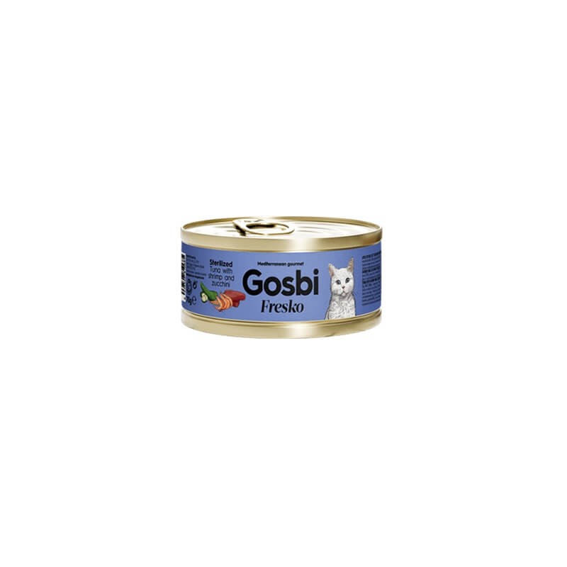 Gosbi - Fresko Sterilized - Tuna with shrimp and zuccini