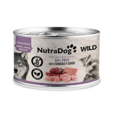 NutraDog Wild - Gourmet 50% pavo y 50% ternera y cerdo 200gr