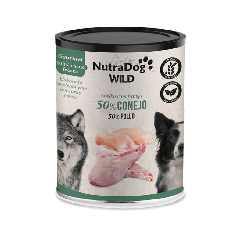 NutraDog Wild - Gourmet 50% pavo y 50% pollo 400gr