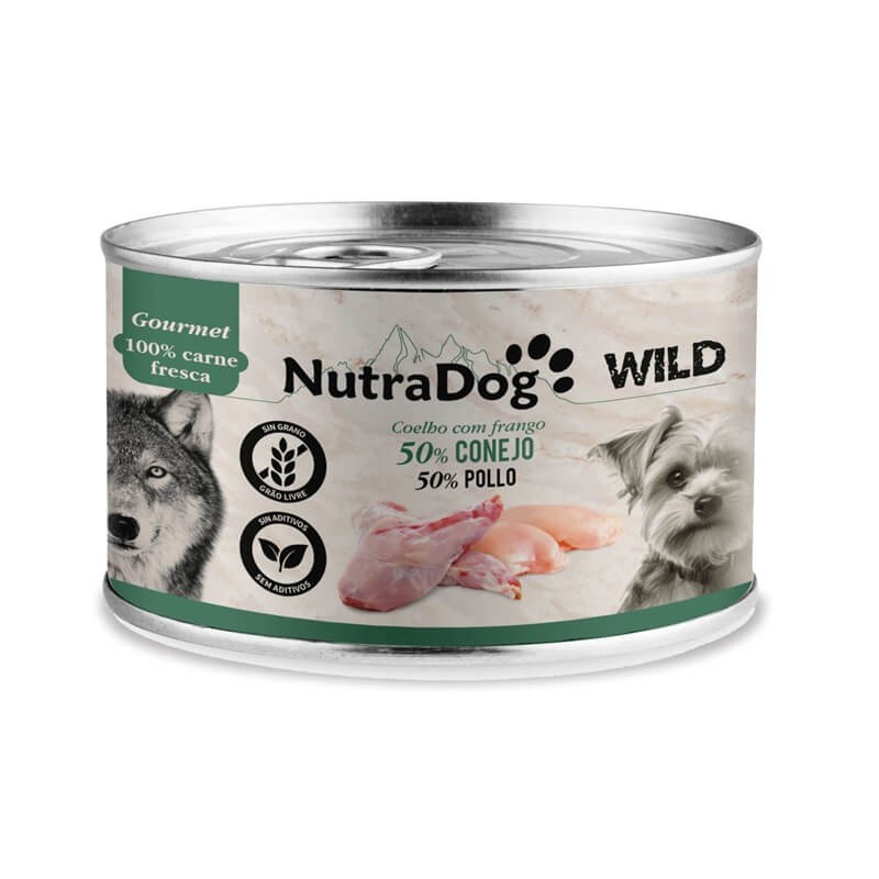 NutraDog Wild - Gourmet 50% pavo y 50% pollo 200gr