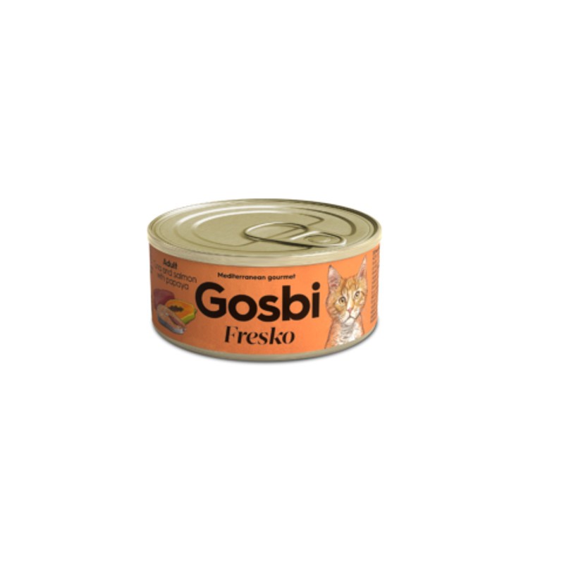Gosbi - Fresko Adult - Atún con Salmón y Papaya